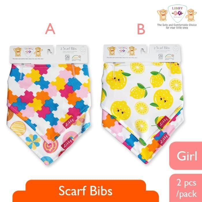 Celemek Segitiga Isi 2 Pc Libby - Slaber Syal Libby - Slaber Segi