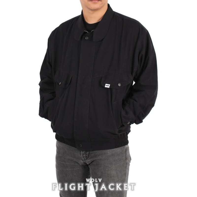 JAKET PRIA VINTAGE FLIGHT JACKET ORIGINAL WOLV - DYC STORE