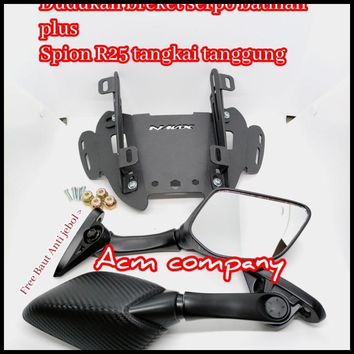 Spion Variasi Nmax New 2020 2021 Spion R25 Tanggung Plus Breket Batman