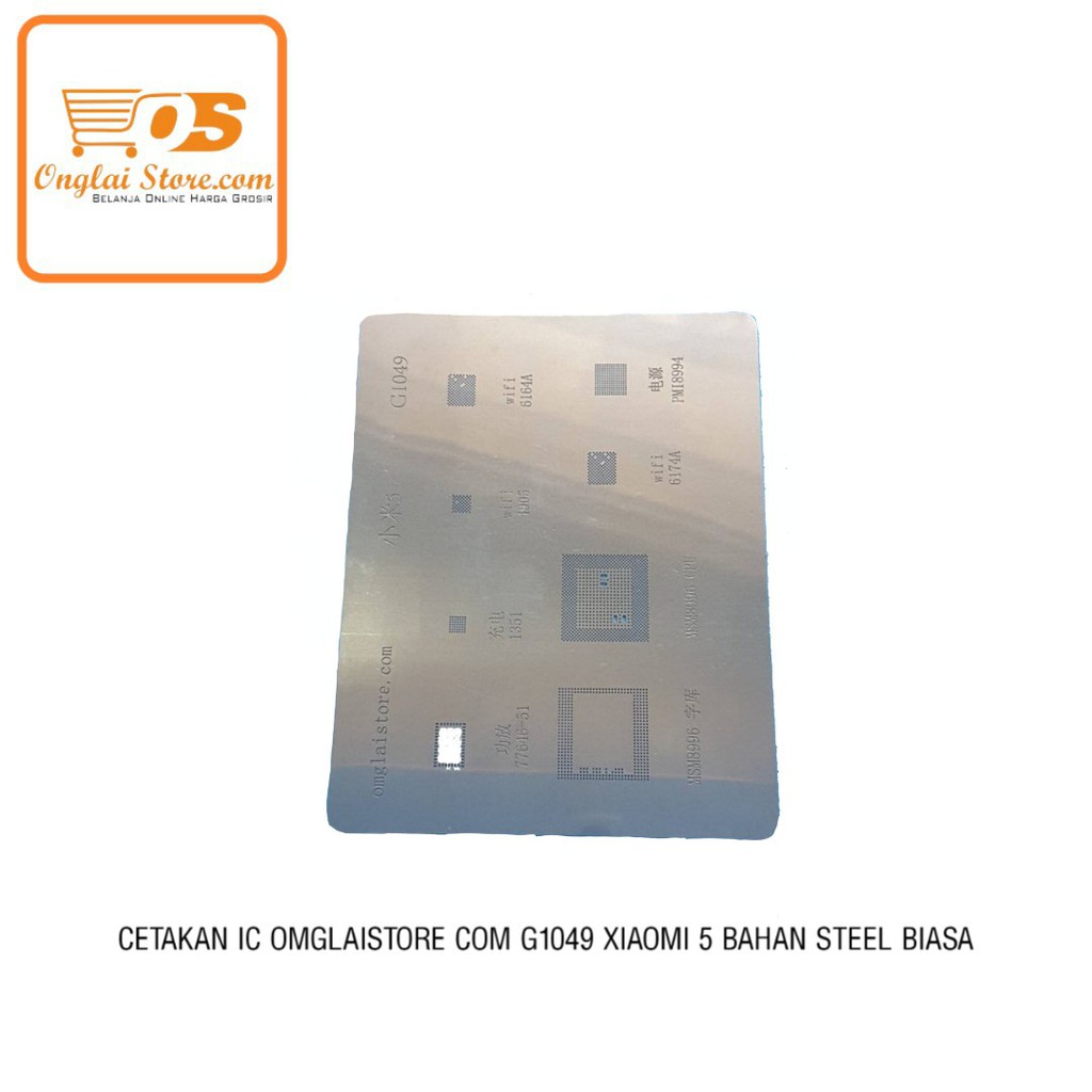Cetakan Ic Omglaistore.Com G1049 Xiaomi 5 Bahan Steel Biasa (Harga Spesial)