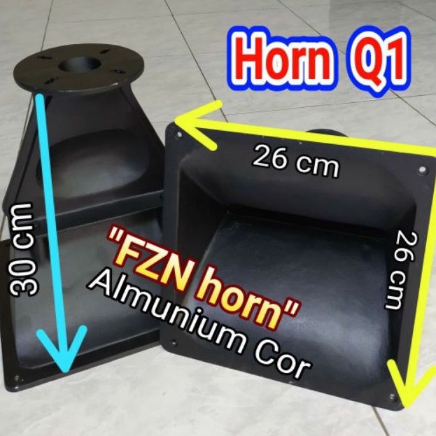 Corong Tweter Q1 26x26 Almunium - Horn tweeter twiter driver speaker