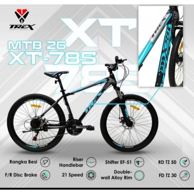 Sepeda Gunung MTB Trex 26 XT 785