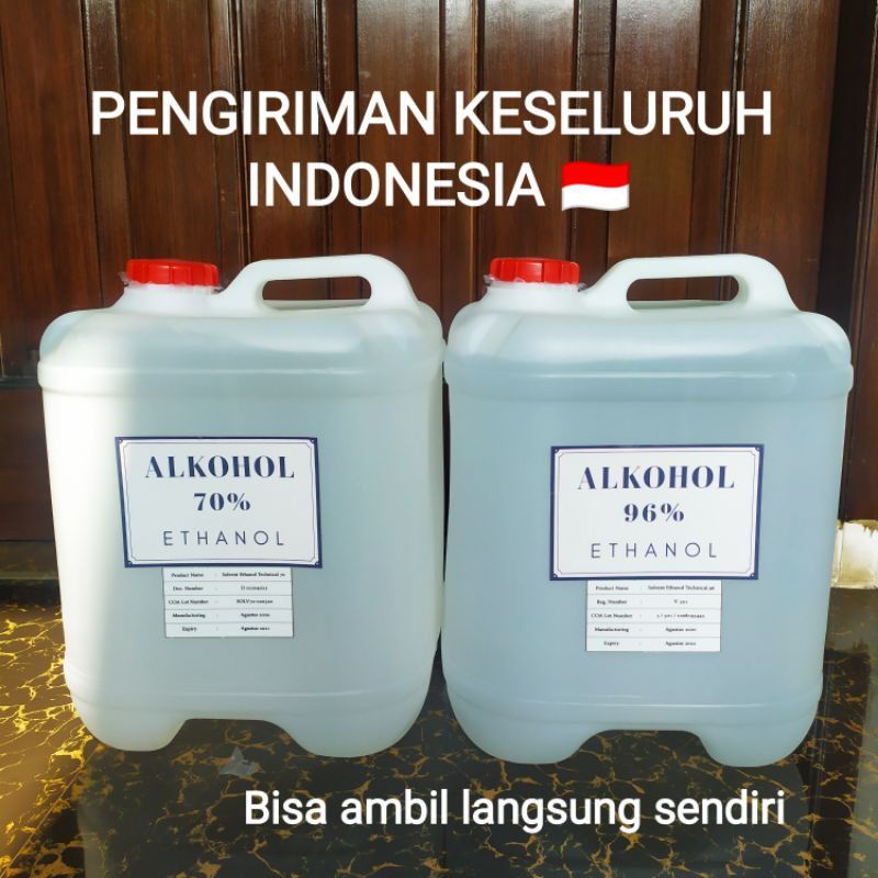 Alkohol 96% 20 liter Murni - Alkohol Teknis - Ethanol Teknis