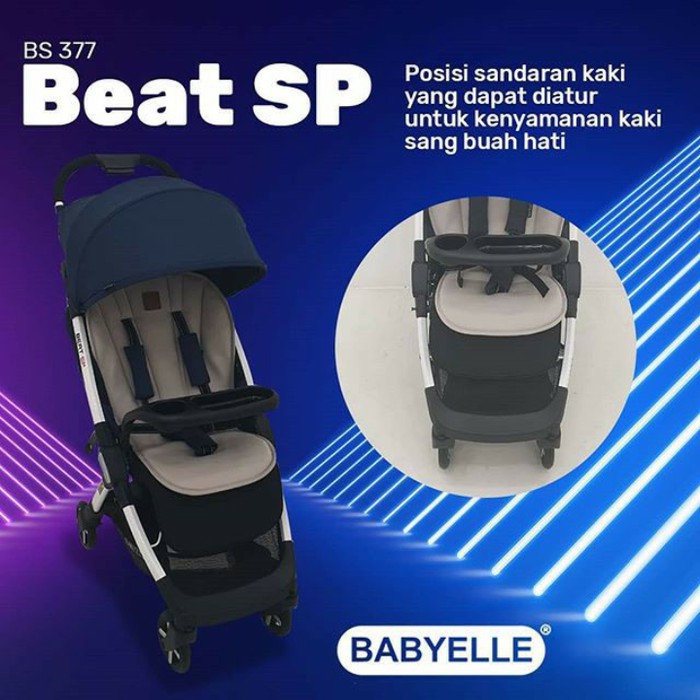 Babyelle S 377 Beat SP / Black / Blue / Stroller / Kereta Dorong Bayi