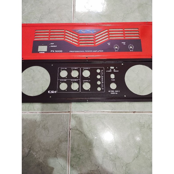 plat panel power amplifier csh px 5000 bahan besi