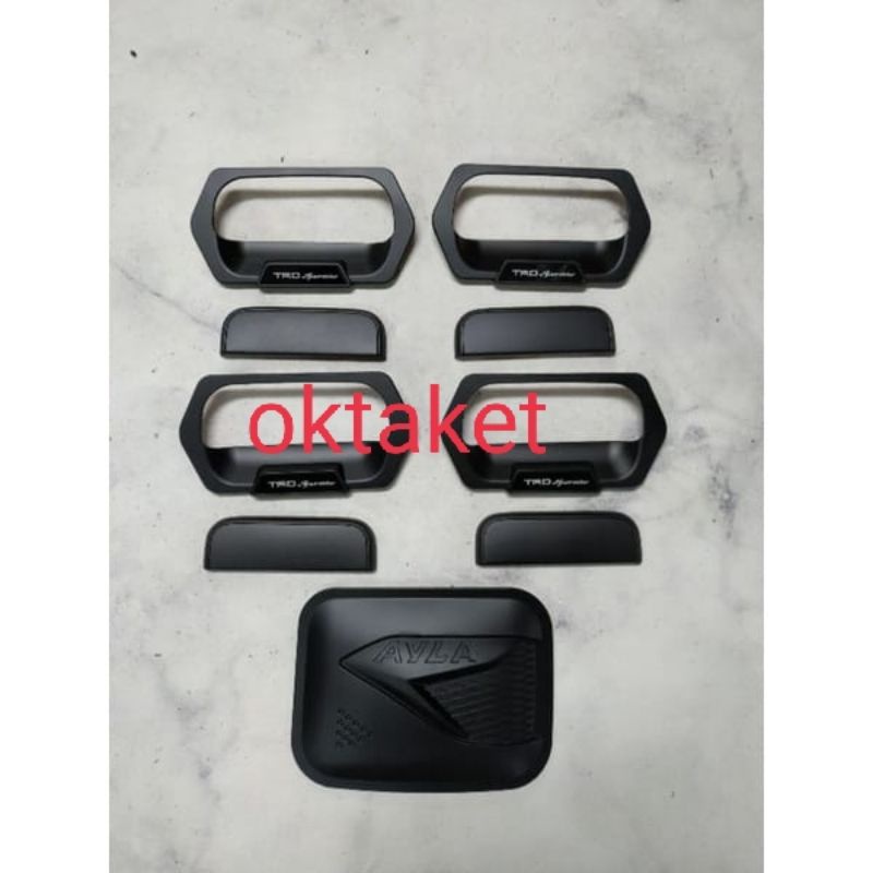 paket outer handle tank cover agya ayla 2013 2015 2017 trd sportivo hitam