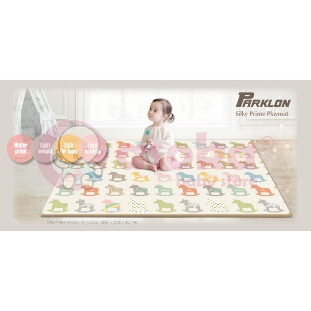 Parklon Karpet Playmate PE Roll Double Side Korea 200x150x1.0 cm Motif Jungle Alphabet ASOKA