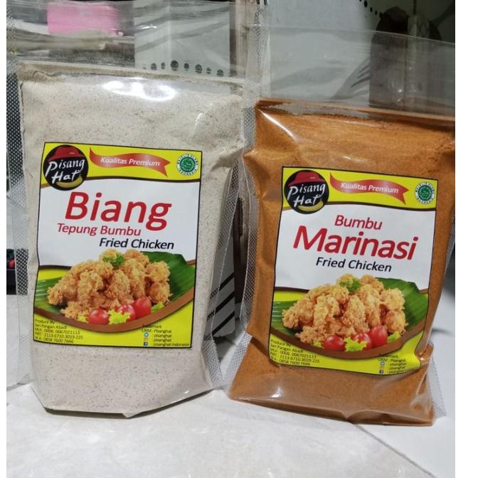 

SUPER LARIS paket biang tepung dan bumbu marinasi ayam goreng fried chicken 500g 3585 ☆