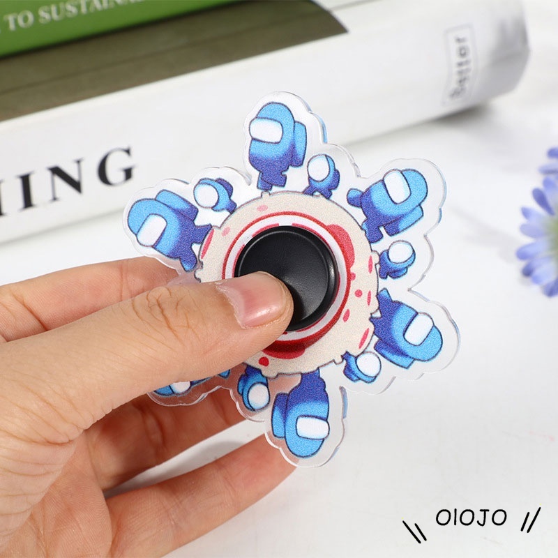 Fidget Spinner Gyro 3D Motif Karakter Kartun Mainan Penghilang Stres - ol