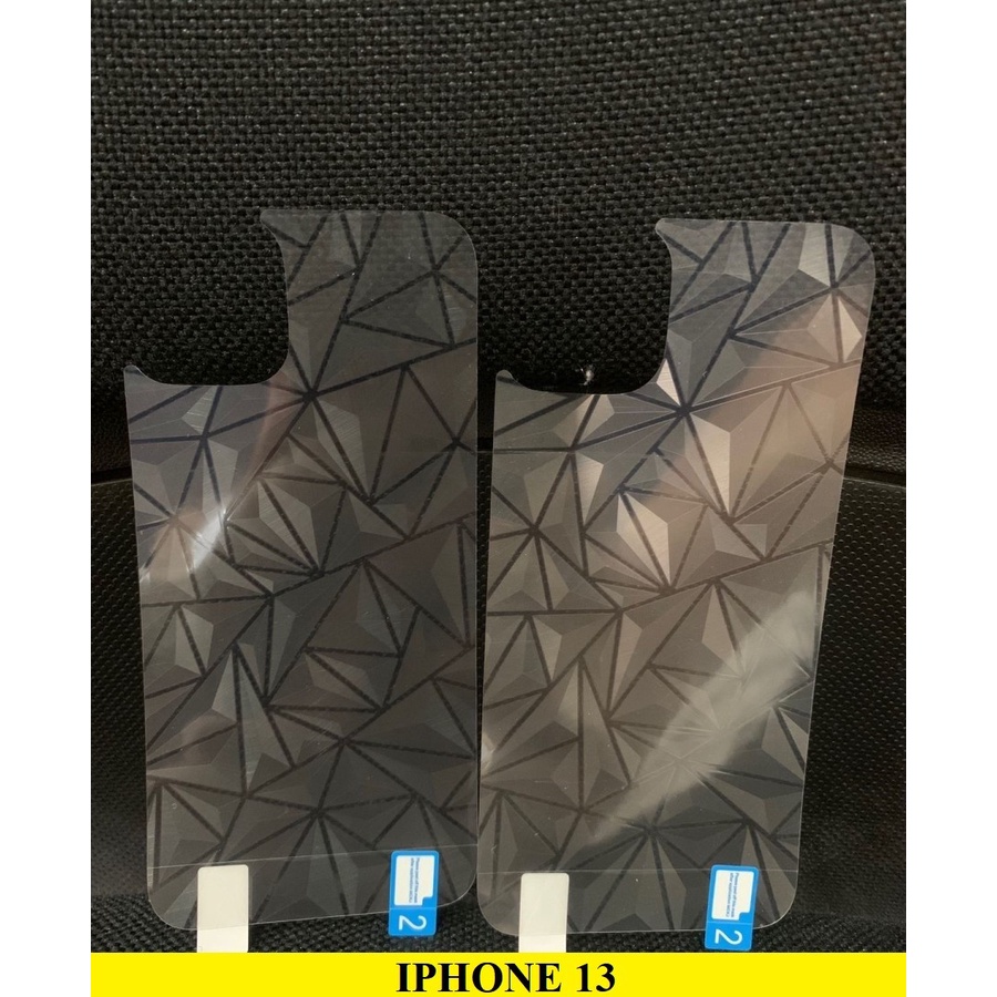 IPHONE 14 14 MAX 14 PRO 14 PROMAX 13 MINI 13 13 PRO 13 PROMAX ANTI GORES BELAKANG SKIN DIAMOND GARSKIN MOTIF 3D SPIRAL ANTI JAMUR PELINDUNG BELAKANG 13 PRO MAX