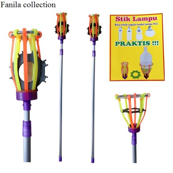 Tongkat Pengganti Lampu 2in1 Stik Lampu Alat Pengganti Lampu