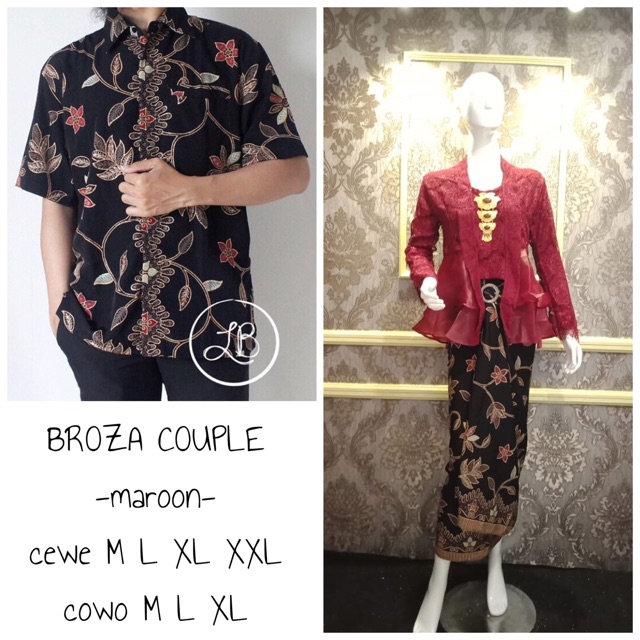KUTUBARU COUPLE BROZA / KEBAYA TUNANGAN / KEBAYA MODERN