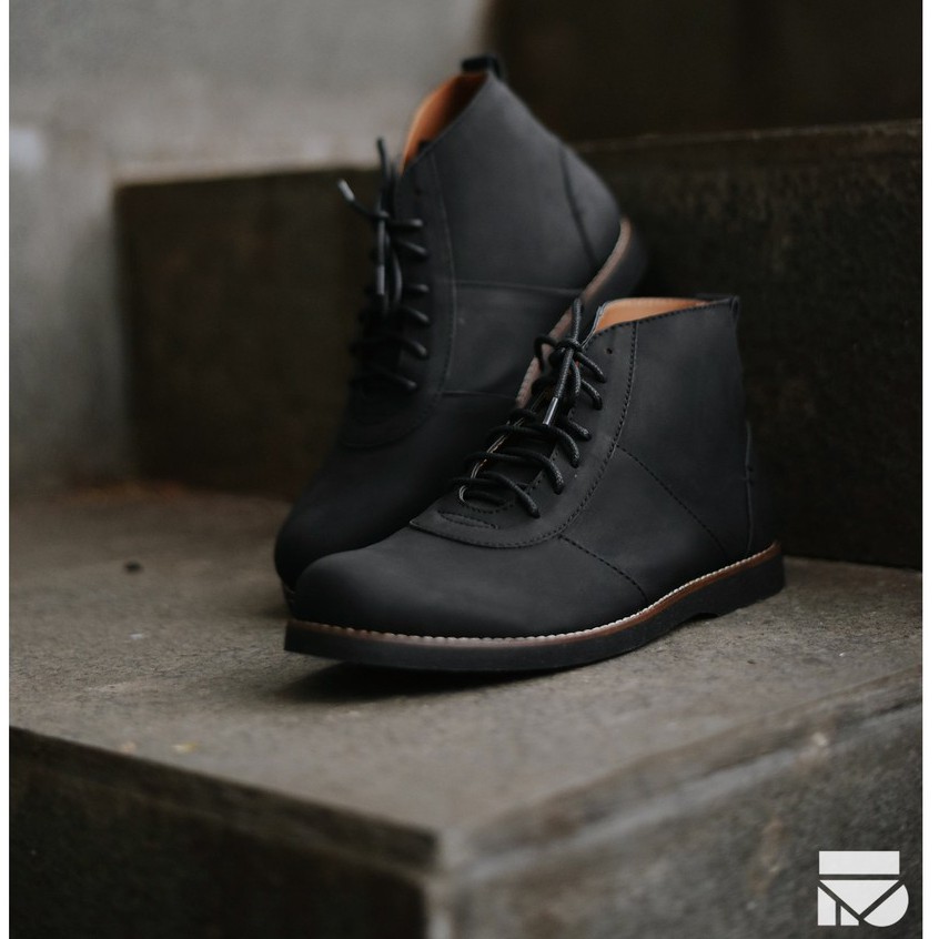 Alpha Black | Sepatu Vintage Klasik Sporty Pria/Cowok/Men - Boots - Original Footwear | FORIND x FSTP