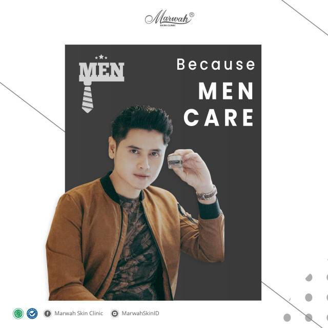 Marwah Skin Treatment Paket For Men Brightening &amp; Acne (Free Pouch)