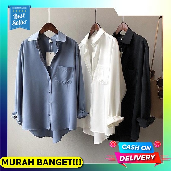 Femes Sesil Shirt Blouse Atassn Kerja Wanita Fashion Muslim Top Korean Style [Cod] Outfit Terlaris -