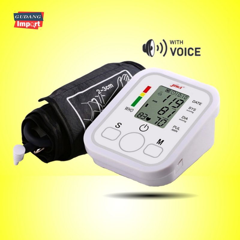 TENSI DARAH PENGUKUR TEKANAN TENSI DARAH DIGITAL TENSIMETER SPHYGMOMANOMETER BLOOD JZIKI