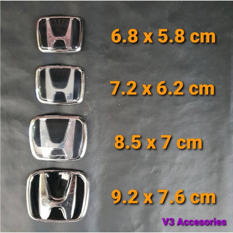 Jual Emblem Logo Honda Hitam Chrome Shopee Indonesia