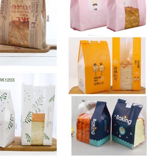 

♪ Plastik Kantong Kemasan Roti Tawar Kertas Premium ❁