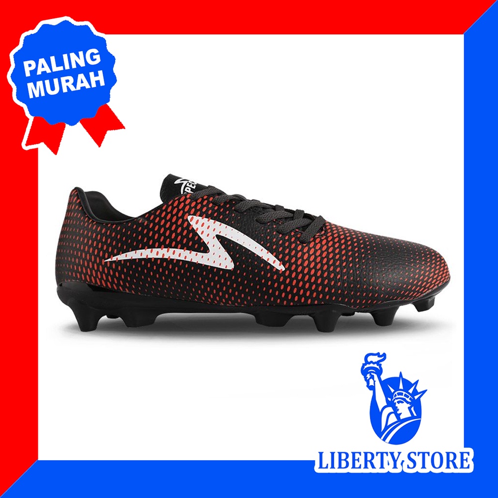 Sepatu Bola Specs Original GENESIS FG JET B MANDARIN RED WHITE