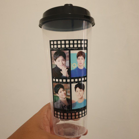 [WAJIB Beli Bubble]Reusable Cup edisi ACTOR KDRAMA LEE MIN HO,LE SEUNG GI,PARK BO GUM,SONG JOONG KI