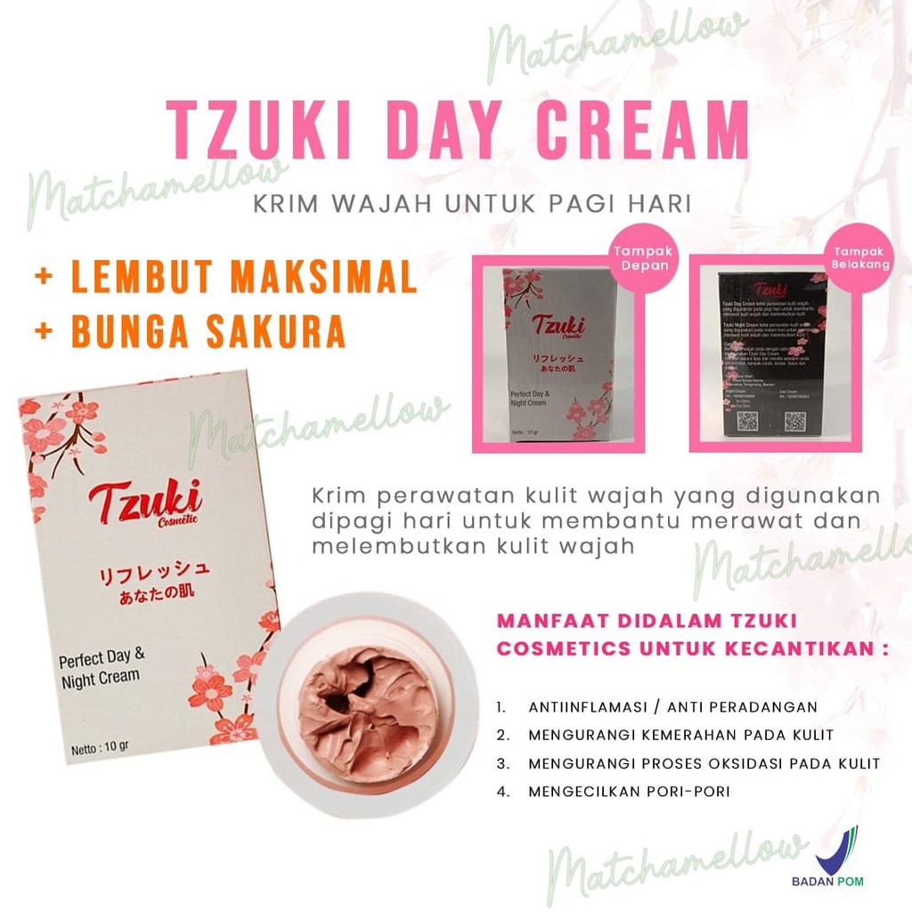 ❄️MATCHA❄️ TZUKI WHTENING SOAP AND CREAM WHITENING ORIGINAL BPOM