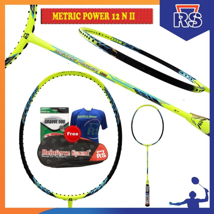 RS METRIC POWER 12 N II RAKET BADMINTON ORIGINAL