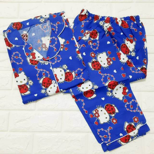 Piyama CP dewasa motif hello kitty