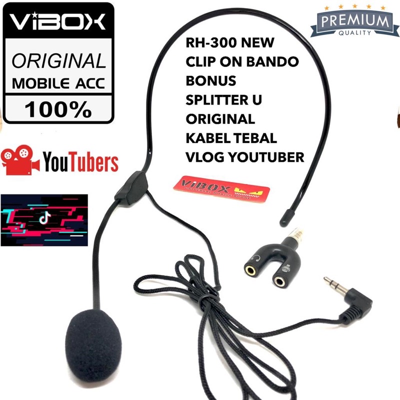 CLIP ON BANDO RH-300 NEW BONUS SPLITTER U KABEL TEBEL/CLIP ON FLOG YOUTUBER