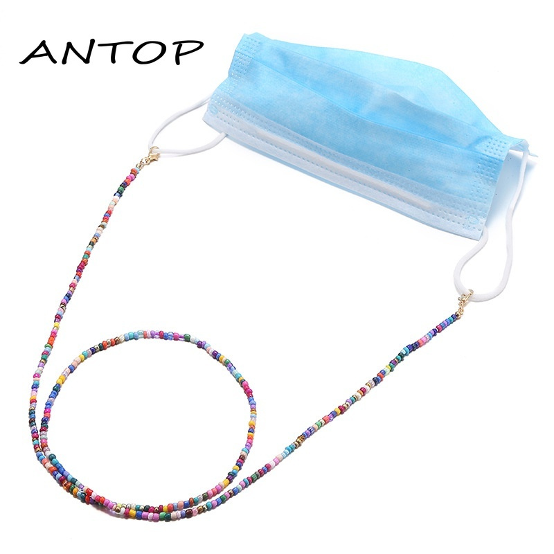 Fashion Glass Bead Lanyard Face Mask Chain Anti-slip and Anti-lost Glasses Chain ANTOP