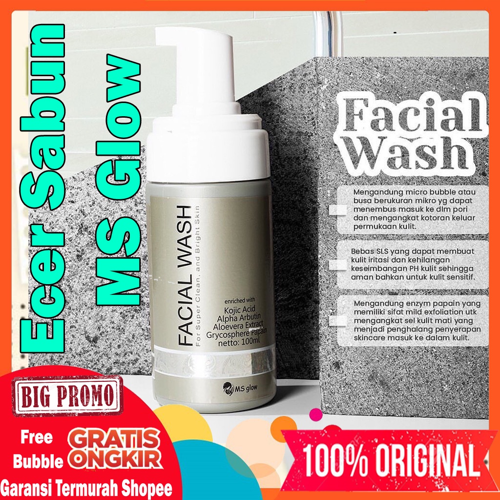Skincare Ecer Ms Glow Sabun Wajah - Facial Wash MS Glow Original