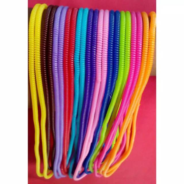 Pelindung Kabel Spiral Lilitan Kabel Warna Cord Protecor Hp