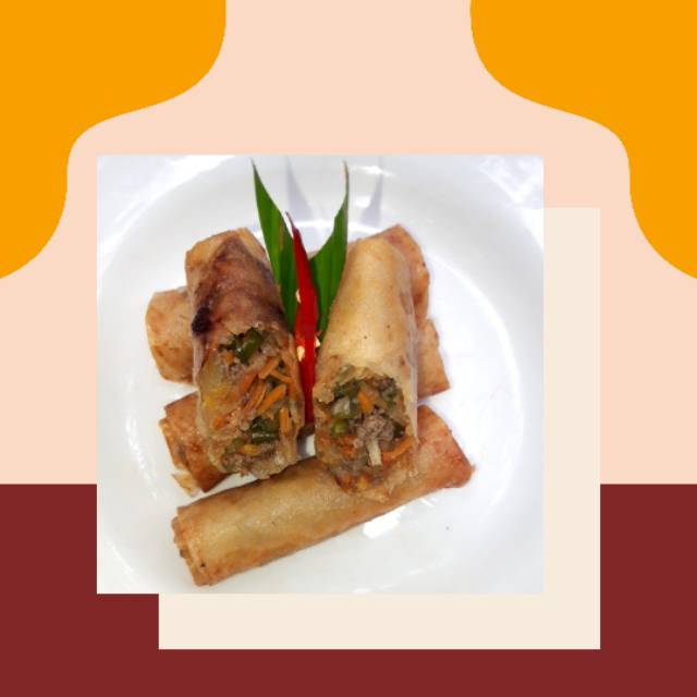 

Lumpia sayur daging ayam frozen (100% Halal)