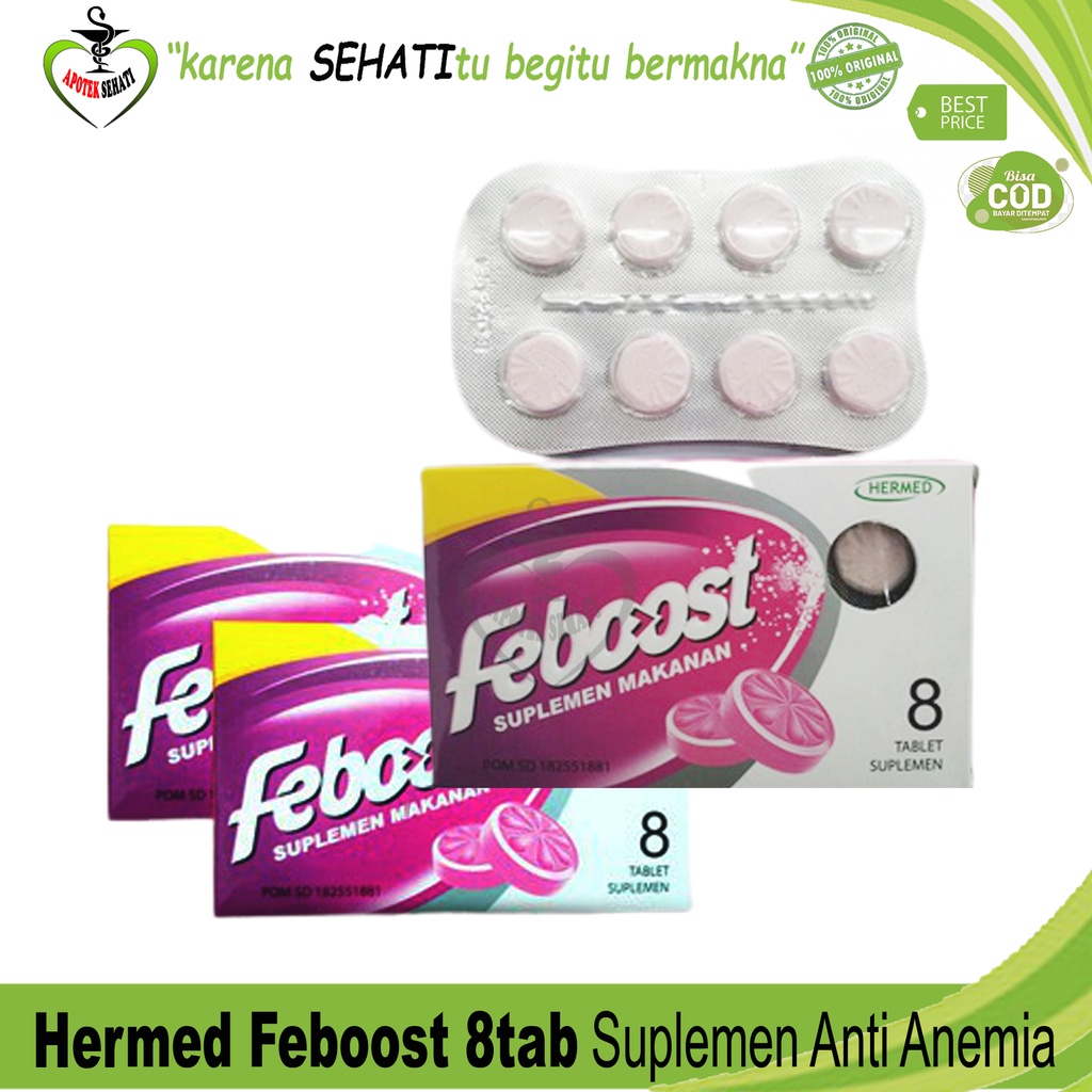 Natureline Feboost tab Suplemen Zat Besi Anti Anemia BPOM Fe Boost