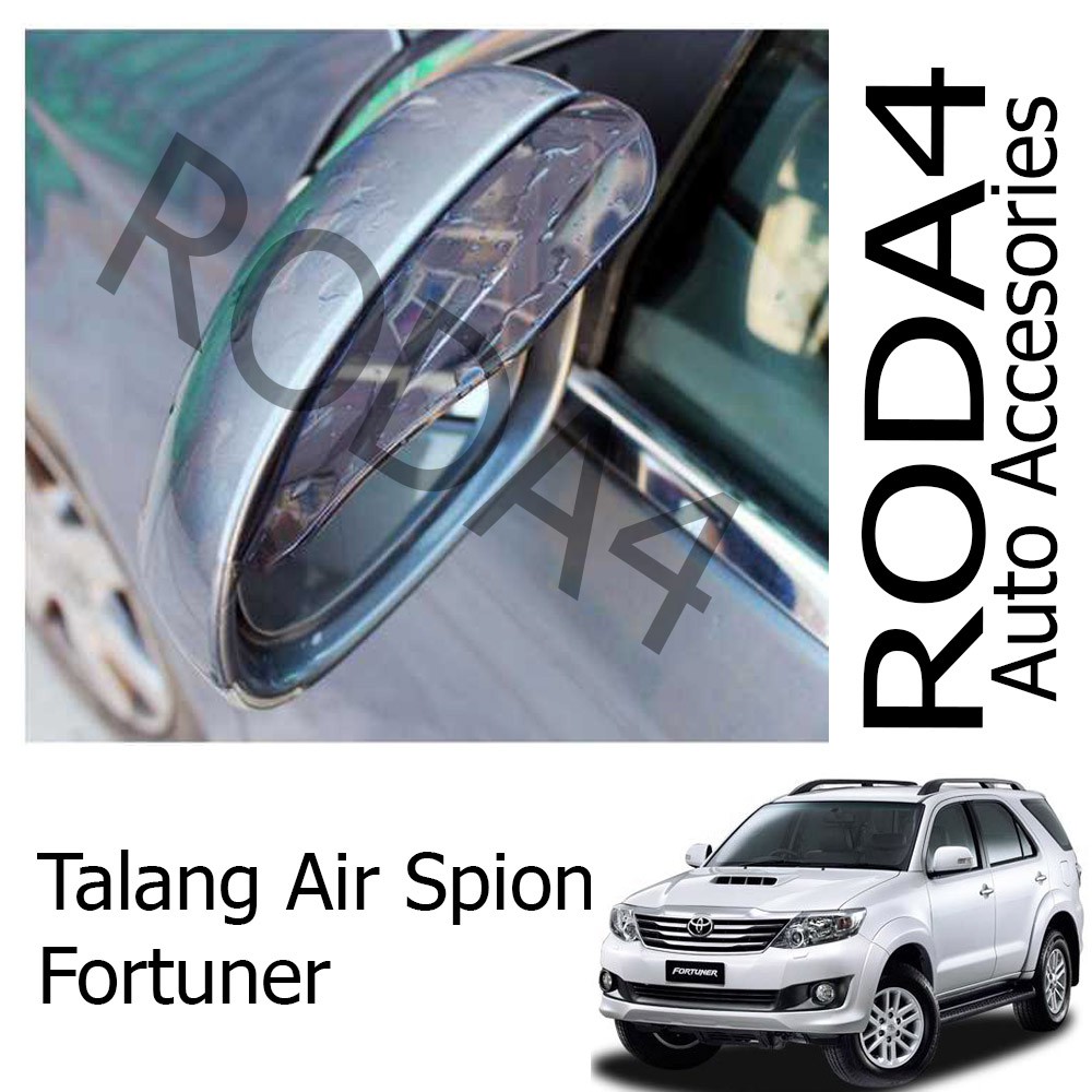 Talang Air / Mika Pelindung Spion Mobil dari Hujan (1 Set Isi 2) Fortuner