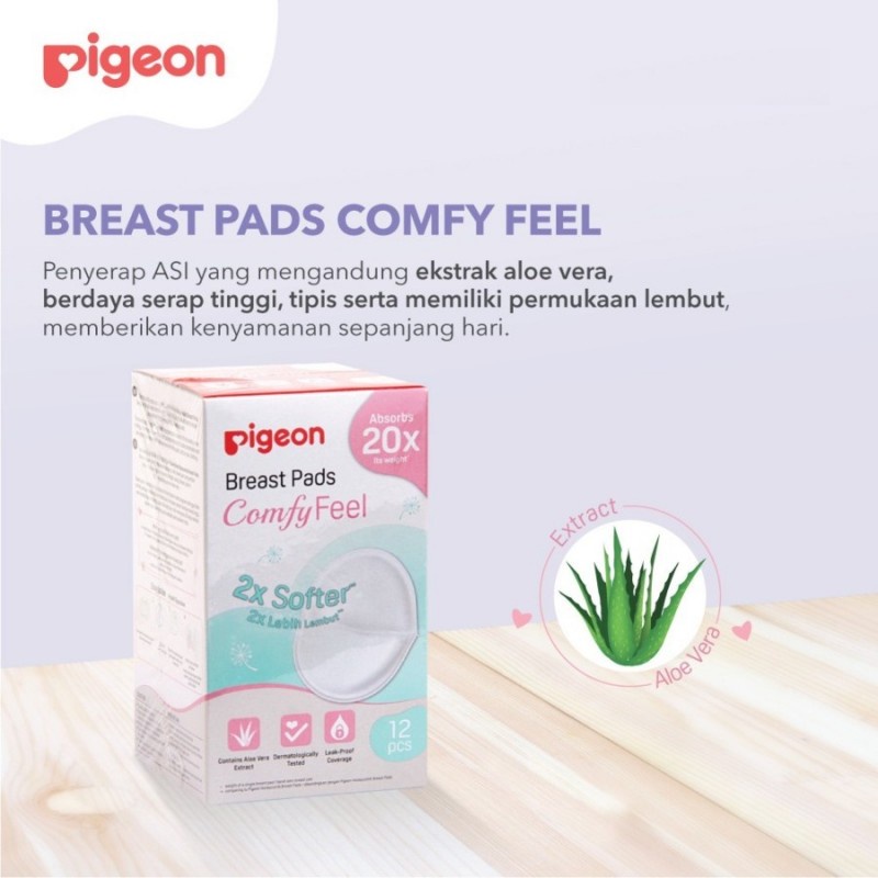 Pigeon Breast Pad Comfy Feel Penyerap ASI - 12 Pcs