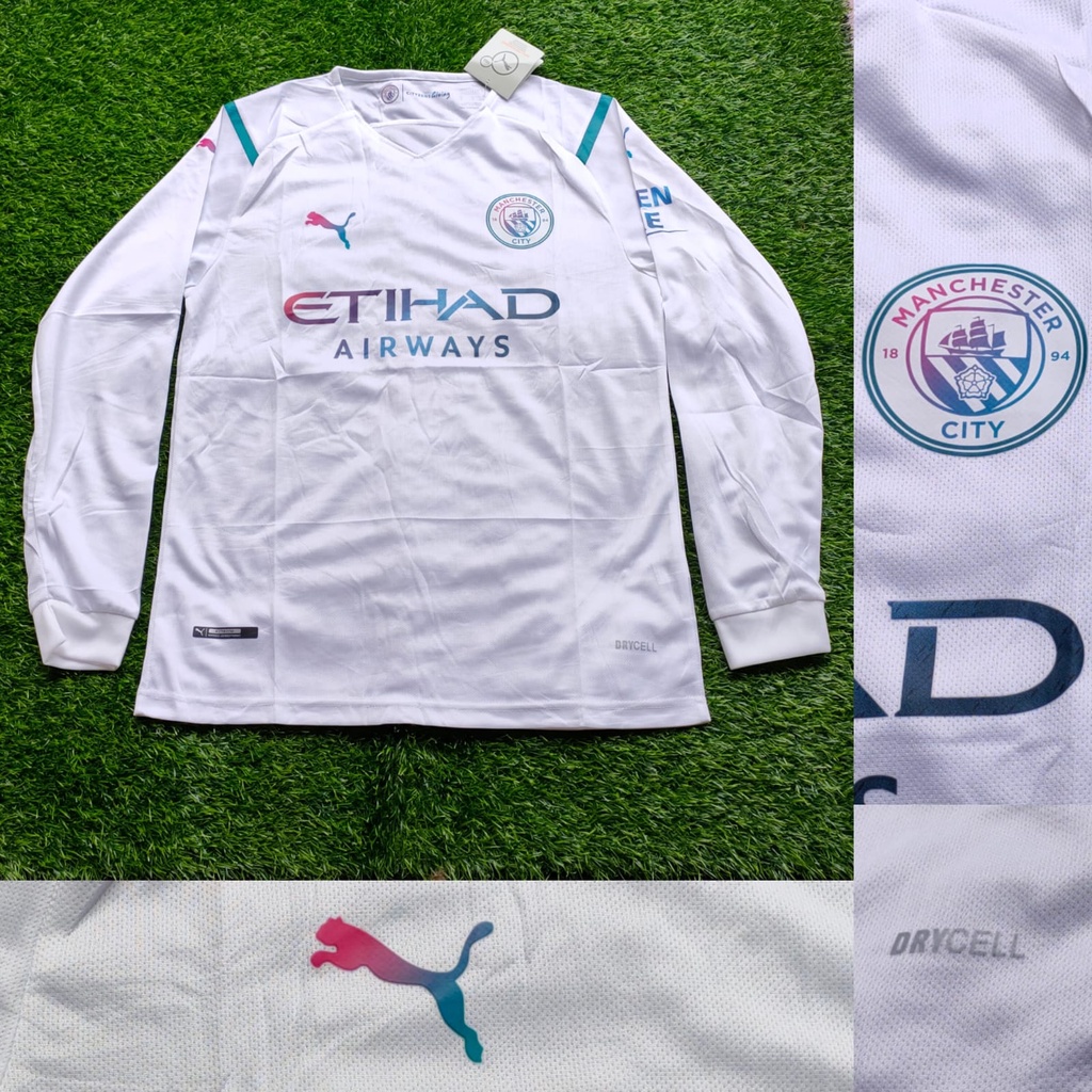 JERSEY BOLA CITY AWAY LONGSLEEVE 2021/2022 GRADE ORI IMPORT