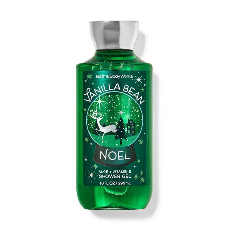 Bath & body works BBW Vanilla Bean Noel Shower Gel / sabun mandi full size 295 ML Original 100%