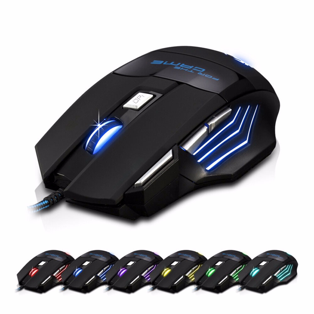 YXLM 7 Keys LED Gaming Mouse 5500 DPI - 315 - HTM