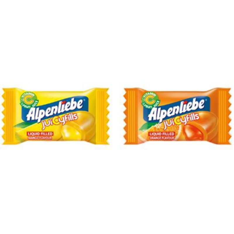 Alpenliebe juicyfills assorted pack  (isi 45 butir) permen buah enak dan murah