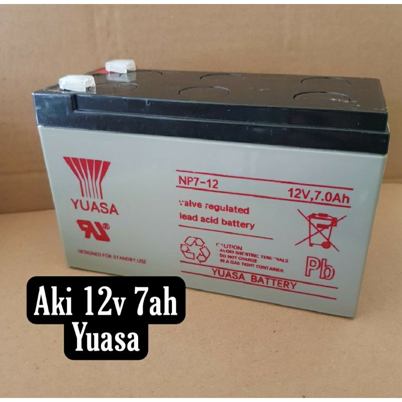 Baterai Aki Kering UPS YUASA NP7-12 12v 7ah/ SPARE PART SPRAYER/ AKI KERING SPRAYER ELEKTRIK VRLA