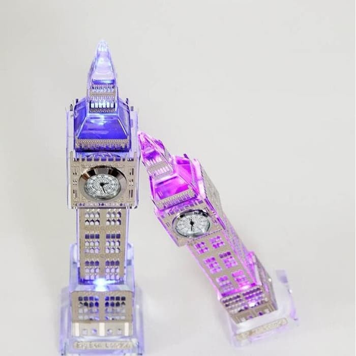 Souvenir Crystal Big Ben London 22Cm w/ JAM / Souvenir London