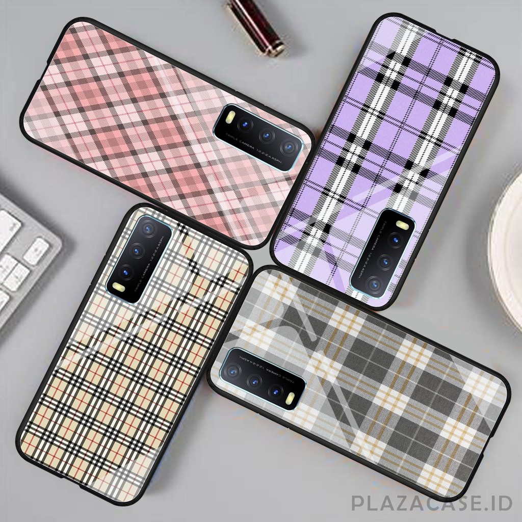 Softcase Glass [K31] for Y12s A53 REALME NARZO 20 C12 C15 Y20 A33 2020 Y30 V20 SE RENO 4F REDMI 9C