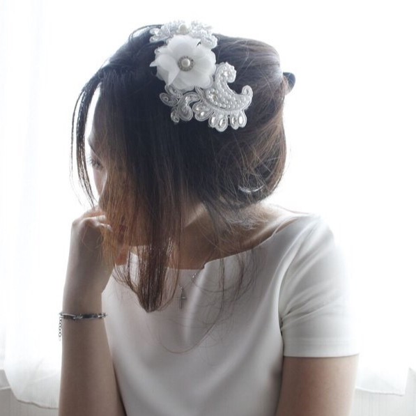 [BISA COD] AKSESORIS PENGANTIN WEDDING RAMBUT FLOWER HAIRPIECE HPW007