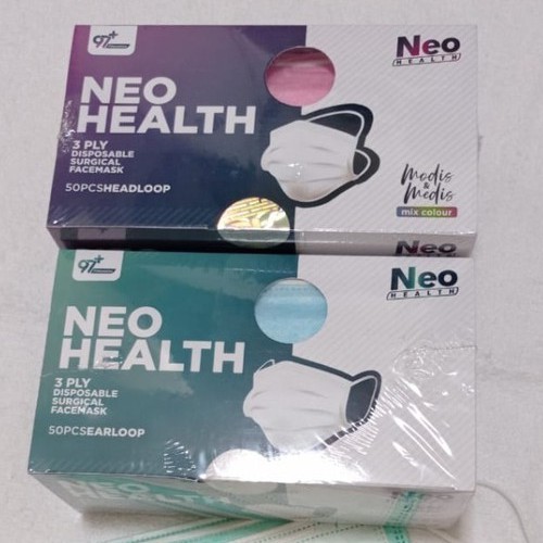 NEO MASKER MODIS MEDIS HIJAB 3PLY 50S / MASKER NEO HEADLOOP / 800-0121714