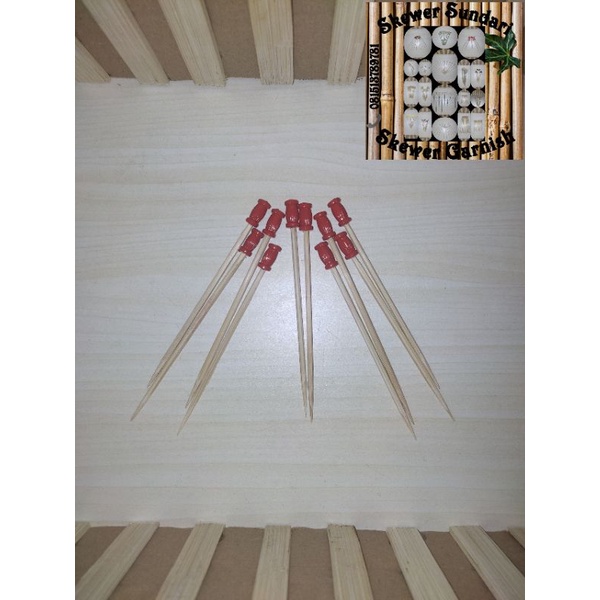 skewer red / cocktail skewer 10cm (100pcs)