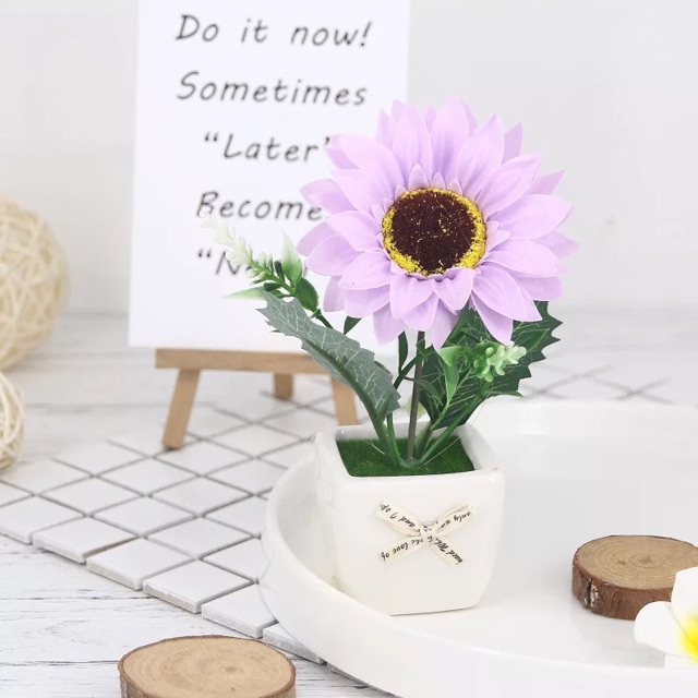 AM316 Bunga Matahari Plastik / Bunga Plastik Artificial-3