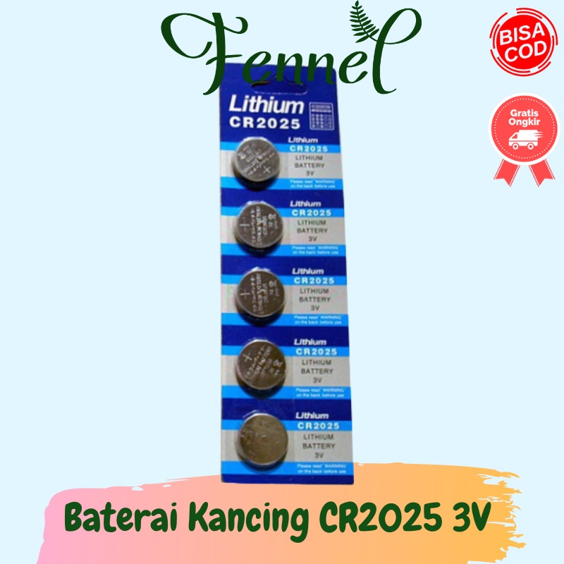 Baterai Batre Kancing Lithium CR2025 3V