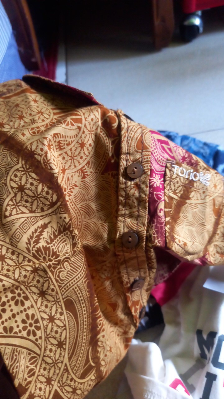 Torio Indonesian Smart Casual Gold Batik - Kemeja Batik Anak Laki-laki
