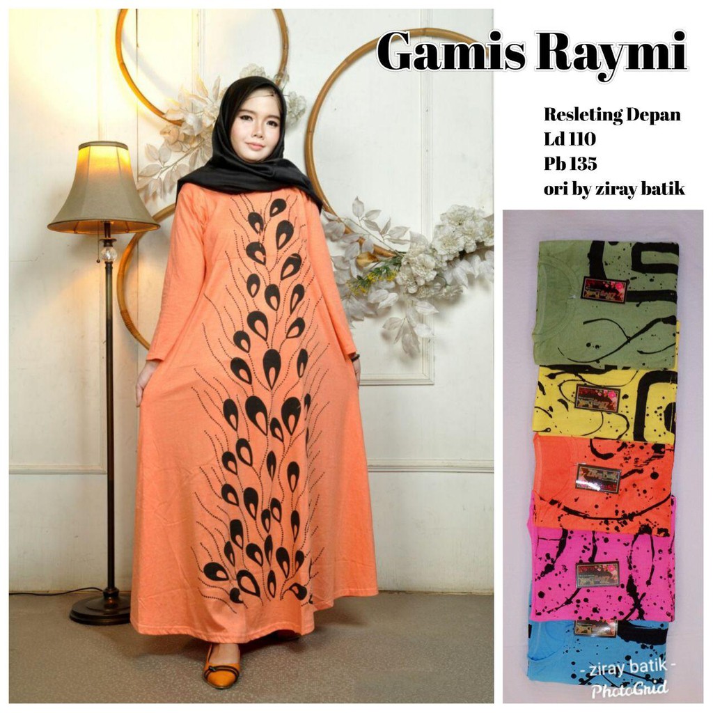  GAMIS  KAOS  RAYMI ORI  ZIRAY BATIK Shopee Indonesia