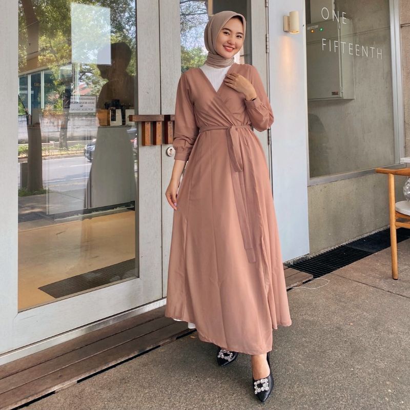 CLARA OUTER CERUTY ARMANY FREE BELT ALLSIZE L XL/OUTHER WANITA TERLARIS/OUTER CERUTY TERBARU/ELENA DRESS OUTER CARDIGAN/KHEYSHA LONG CARGIGAN/PAKAIAN MUSLIM WANITA/FASHION WANITA KEKINIAN/FAR MOSLEMSTORE